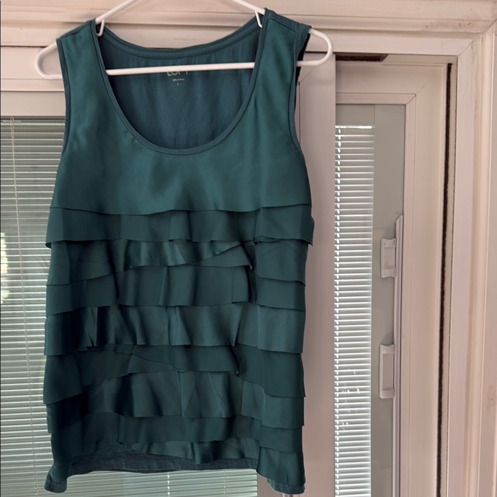 BCX Teal Layered Women's Top